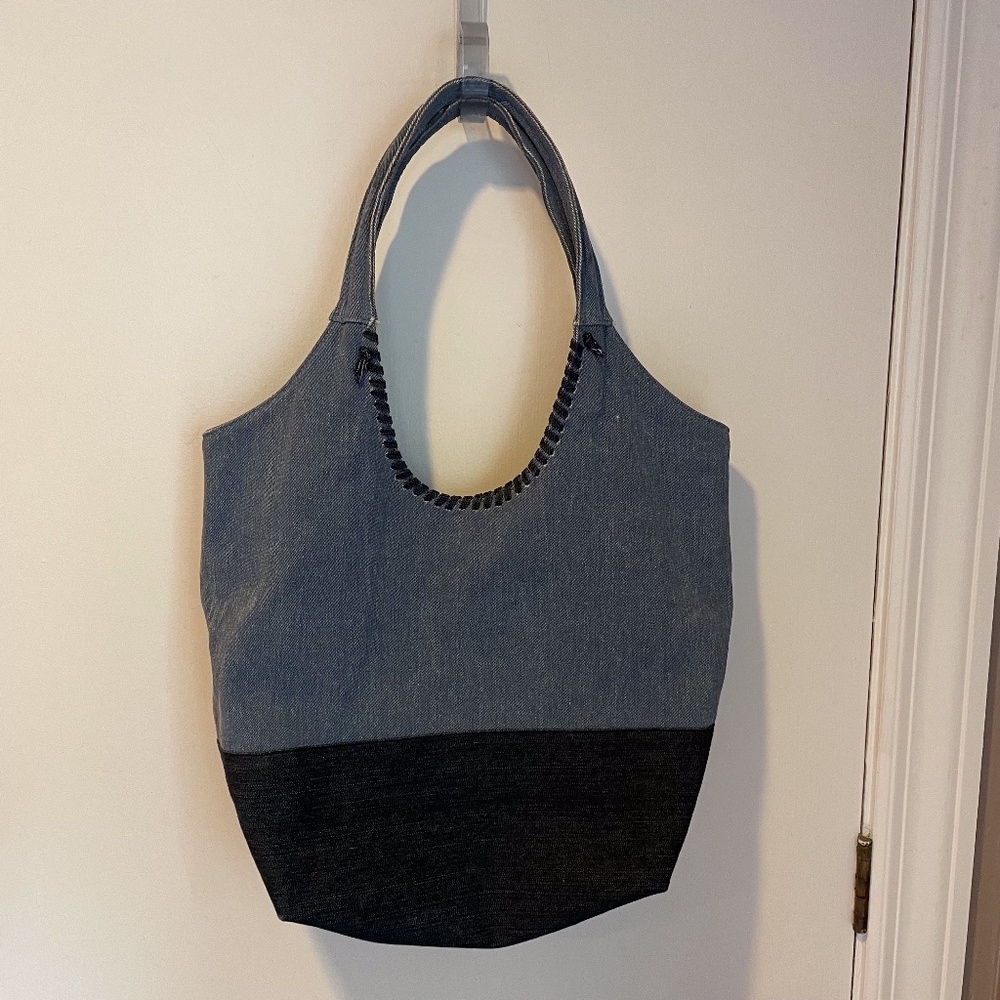 Jennifer Haley denim shoulder bag